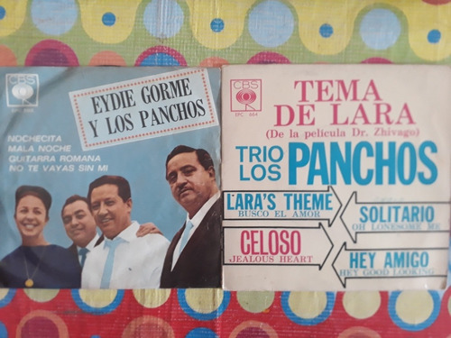 Trio Los Panchos Lp 45 Lara's Theme, No Te Vayas Sin Mi