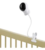 Comprar Soporte De Clip Para Cámara De Monitor De Bebé Eufy, Soporte Flexible Para Monitor De Bebé De Cuello De Cisne Para Cuna Sin Herramientas Ni Daños En La Pared, Color Blanco