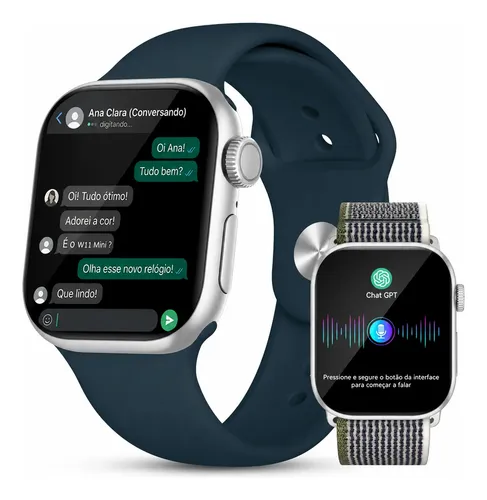 Smartwatch Aurafit A11pro Tela Hd 2,02 Resposta Do Whatsapp