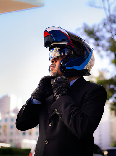 Hax Amatista Wind Casco Moto Color Azul/Blanco/Rojo Tamaño Del Casco Xl