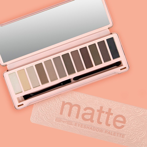 Paleta De Sombras Para Ojos Matte 12 Tonos Bys Cosmetics Color de la sombra Multicolor