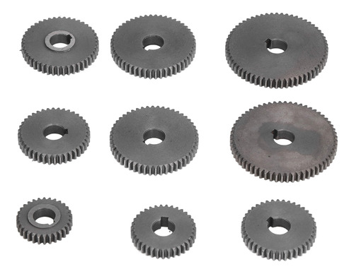 Mini Lathe Gears, Juego De Engranajes Metálicos, 9 Piezas, M