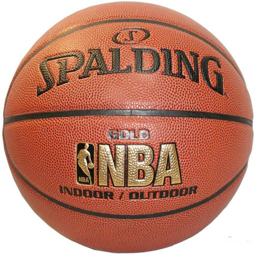 Pelota Basquet Spalding Gold Nº 7 Nba Cuero Compuesto Basket