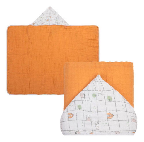 Toalha De Banho Soft Premium Liso Com Capuz - Papi Baby
