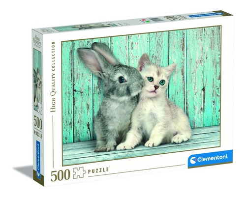 Puzzle 500 Pz Cat & Bunny 35004 - Clementoni