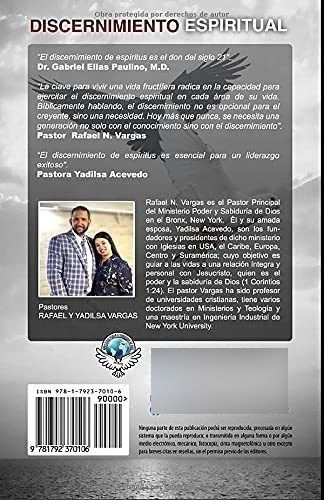 Discernimiento Espiritual - Vargas, Rafael, de Vargas, Raf. Editorial Holy Spirit Publishing en español