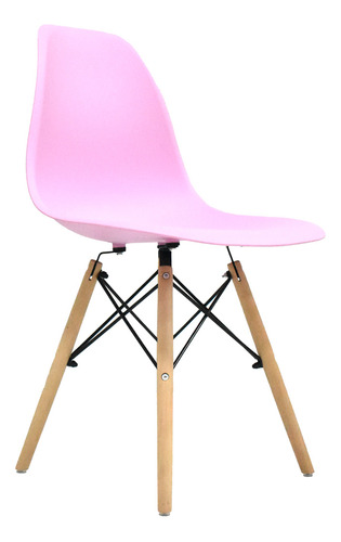 Silla De Diseño Eames Rosado Bonno