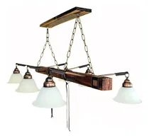 Comprar Colgante De Techo. Lampara De Madera Estilo Campo Tirante X6
