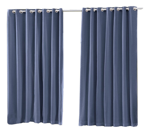 Cortina Blecaute Pratika Lisa Indigo 3,60x2,50 Bella Janela