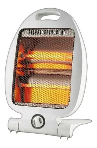 Estufa Electrica Calentador 2 Velas Cuarzo 800w Calor Stnffi Color Blanco