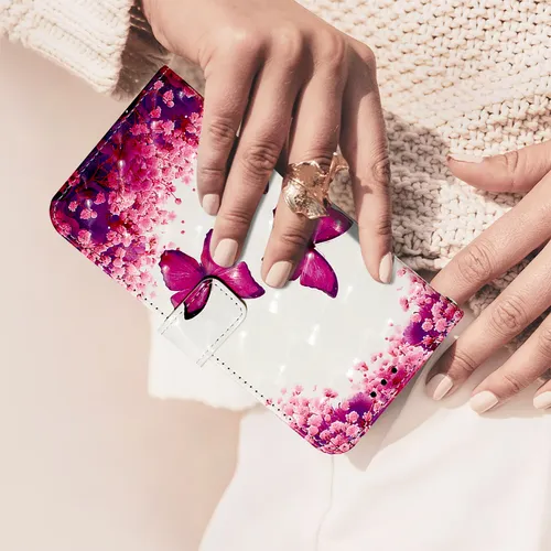 Funda Tipo Cartera De Piel Impresa En 3d Para Google Pixel 9 Series, Cierre Magnético, Soporte, Tpu, Anticaída, Ranuras Para Tarjetas