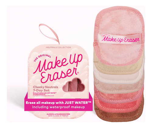 Set de gomas de borrar de maquillaje Sweet C para 7 días