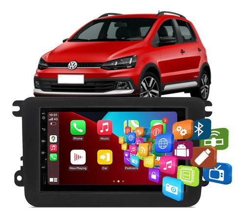 Multimídia Plug Play Painel Volkswagen Fox Xtreme 2021 22