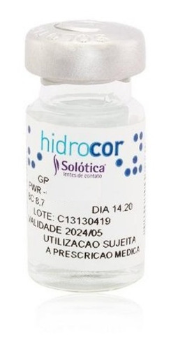 1 Lente De Contato Hidrocor Sem Borda Anual (1 Unidade)