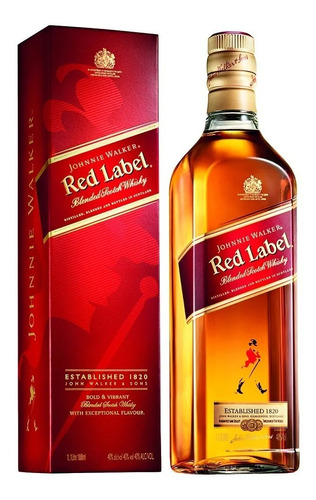 Whisky Johnnie Walker  Rojo 1l