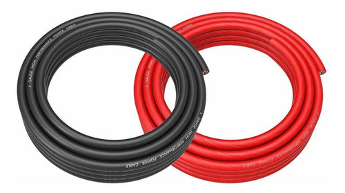 Cable Alimentacion Potencia 4 Gauge Rockrix Para Auto 25ft