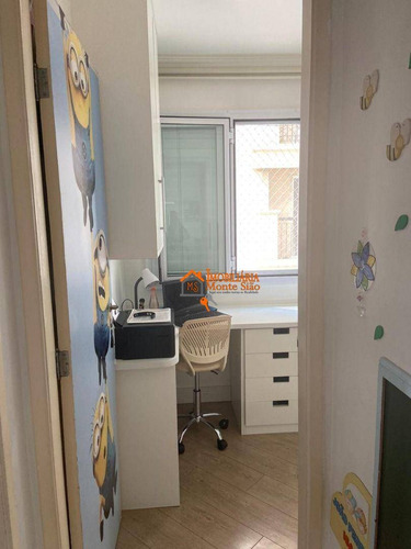 Imagem 15 de 30 de Apartamento Com 3 Dormitórios À Venda, 66 M² Por R$ 350.000,00 - Ponte Grande - Guarulhos/sp - Ap3317
