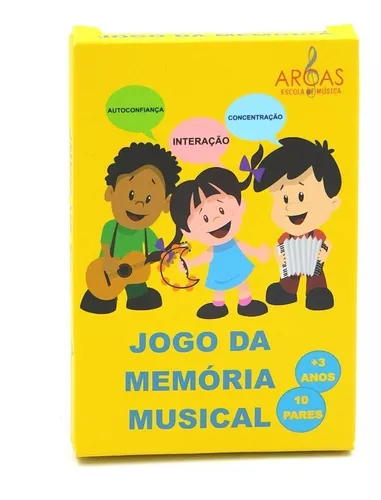 Jogo Para Criança Divertido Memória Musical Jogo Mesa Cartas