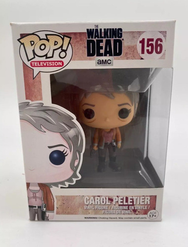 Figura #156 De The Walking Dead Funko Pop Carol En La Caja (Usado)