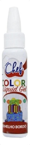 Corante Color Liquid Gel Vermelho Bordô 25g - Iceberg Chef