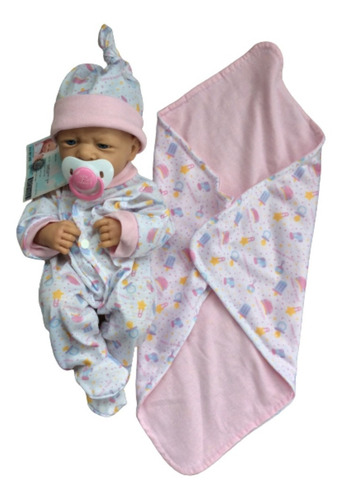 Imagen 6 de 10 de Bebotes Reales Bebe Reborn Casita Muñecas Bebote Con Chupete