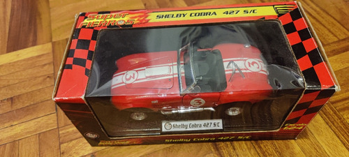 Auto Rojo De Colección 1 24 Juguete Shelby Cobra Nuevo 
