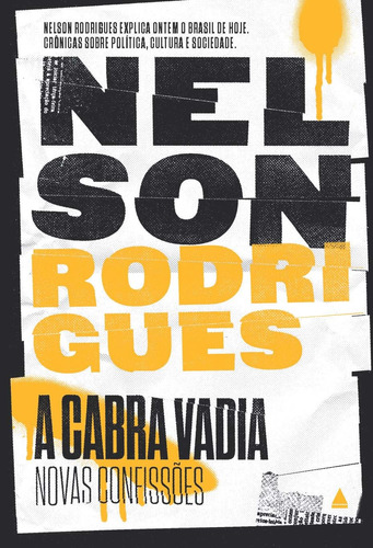 A cabra vadia, de Rodrigues, Nelson. Editora Nova Fronteira Participações S/A, capa mole em português, 2017