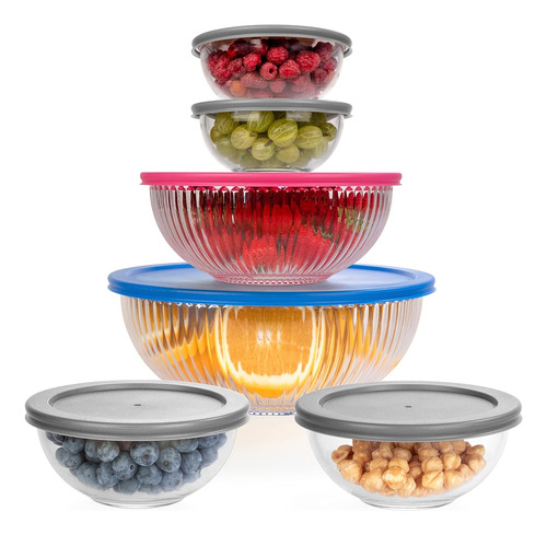 Glass Mixing Bowls - Nesting Bowls - Cute Collapsible Gla Aa