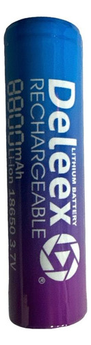 Pila Bateria Recargable 18650 Deleex 3.7v 8800mah Con Teton