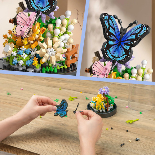 Qlt Kit De Construcción De Ramo De Flores Para Adultos, 530