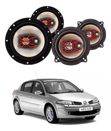 Alto Falantes Dianteiro/traseiro 5 /6 Polegadas Megane