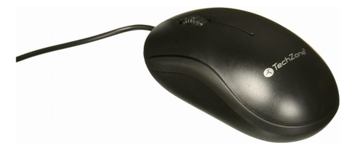 Techzone Mouse Alámbrico Negro Óptico 800 Dpi Tzmou01