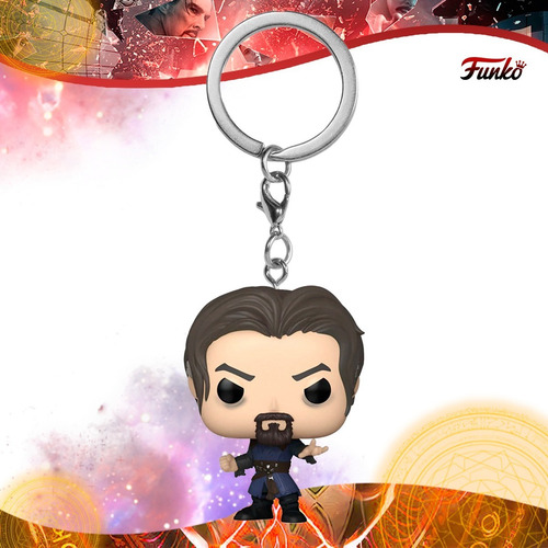Funko Pop Llavero Doctor Strange Siniestro Multiverso Locura Color Sinister Strange / Multiverse Madness / Keychain