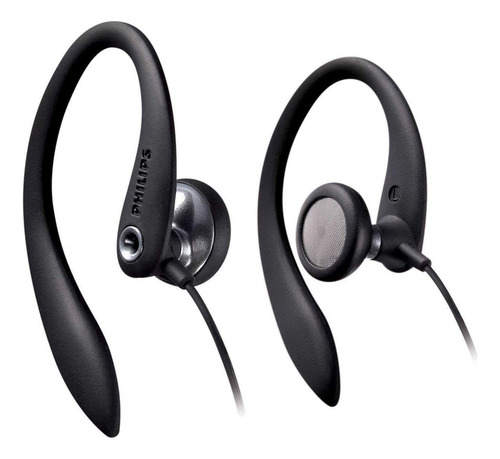 Auriculares Philips SHS3300BK de 27 mm con controladores abiertos/traseros, color: negro, sin luz
