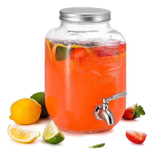 Kook Mason Jar Dispensador De Bebidas Y Bebidas De Vidr