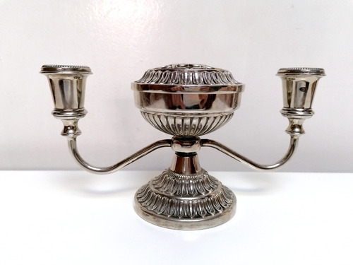 Antiguo Candelabro Inglés Silver Plate Usado Vintage