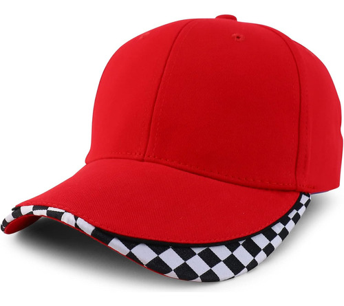 Gorra De Béisbol Con Diseño De Bandera De Carreras