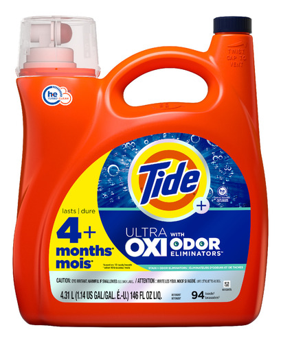 Detergente Concentrado Tide Ultra Oxi 94 Cargas, 4.31l