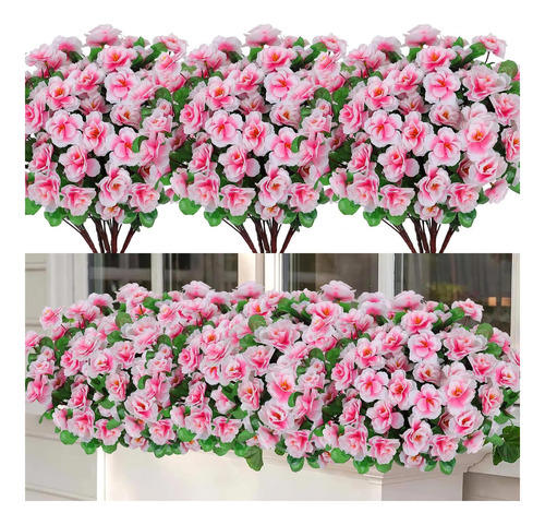 Dremisland 6 Paquetes De Flores Artificiales Para Exteriores