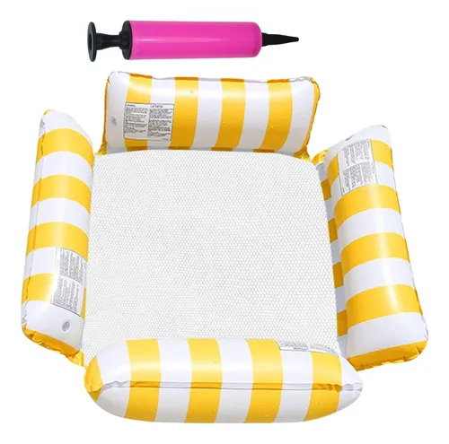 Sillón Flotante Hinchable De 76x40.5x60.9 Cm, En PVC Ecológico, Con Respaldo Ergonómico Y Estabilidad Antivuelco, Ideal Para Piscina, Playa Y Lago, Para Adultos
