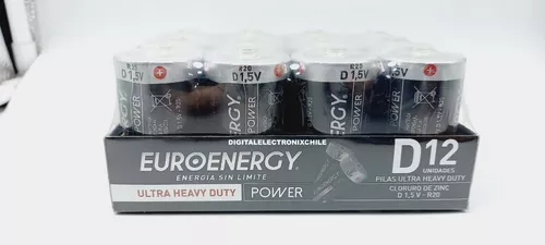 Imagen 2 de 2 de Pack Euroenergy D Grandes 12 Unidades Ultra Heavy Duty