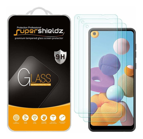 Vidrio Templado Para Samsung A21 [3un.] Supershieldz