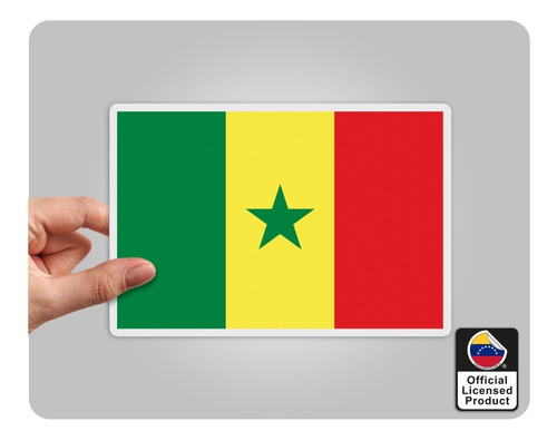 Calcomanías De La Bandera De: Senegal Y Sudáfrica.