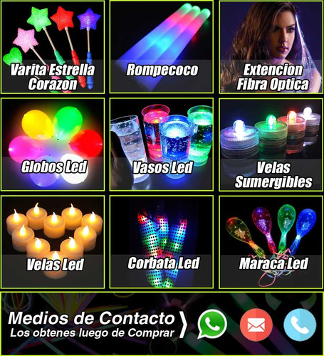 Imagen 6 de 8 de 40 Nuevos Rompecocos Cotillon Luminoso Fiesta Led