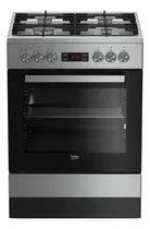 Comprar Cocina Beko FSM 62330 DXT color acero inoxidable con puerta con visor 220V