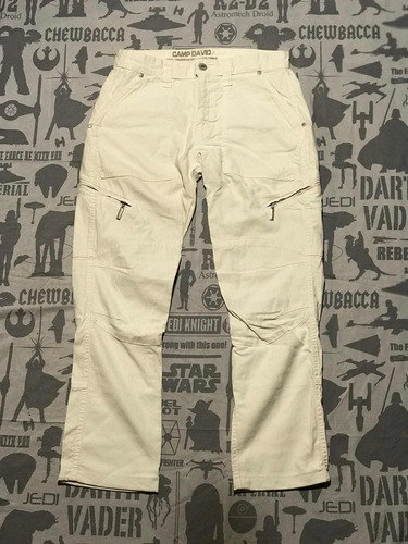 Pantalón Cargo Marca Camp David Color Blanco Talla 42