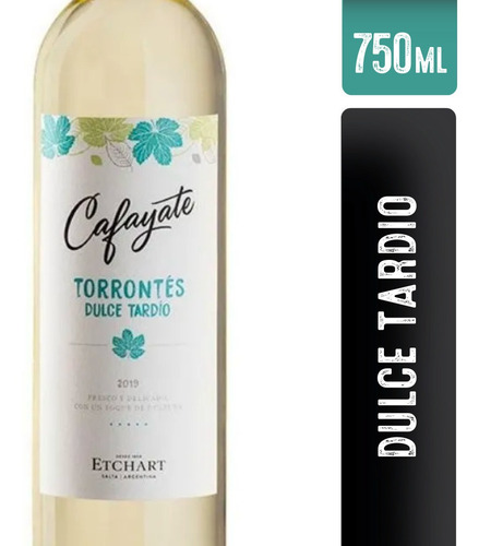 Imagen 2 de 2 de Vino Cafayate Torrontes Cosecha Tardia 750 Ml.