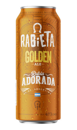 Cerveza Artesanal Golden Ale Rabieta 473 Ml