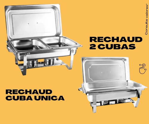 Locação Aluguel Rechaud Recho 8lts Cuba Dupla Ou Cuba Única
