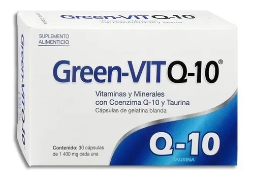 comprar Green Vit Q10 Suplemento Alimenticio 30 Cápsulas